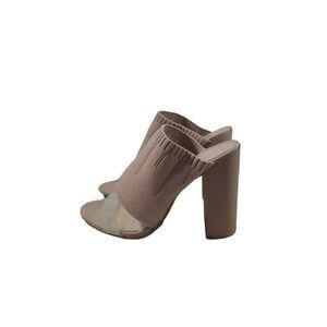 ☆ ZARA Stretch Knit Block Heel Myle Sandals Womens Size 39 / US 8.5